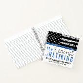 警察退職シンブルーラインゲストブック ノートブック (内部)