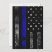 警察退職パーティの招待状 招待状 (裏面)