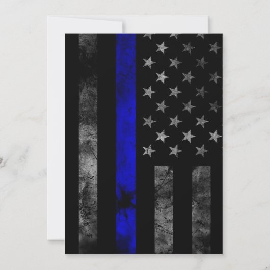 警察退職パーティの招待状 招待状 (裏面)