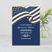 警察退職パーティの招待状 招待状 (スタンド正面)