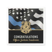 警察退職パーティーブルーラインおめでとう