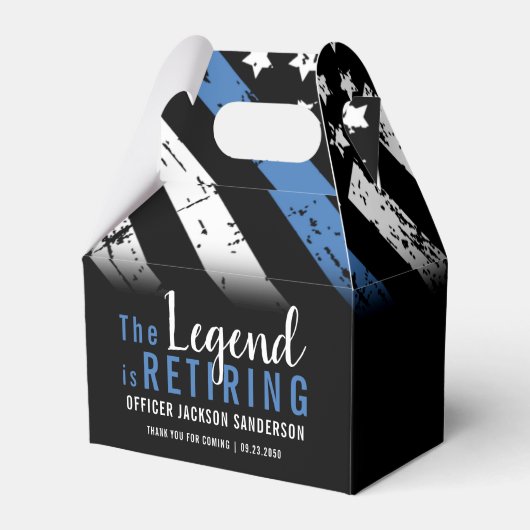 警察退職パーティーブルーライン法執行部 フェイバーボックス (正面サイド)