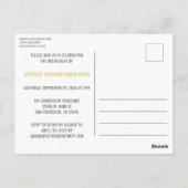 警察退職パーティーブルーライン法執行部 ポストカード (裏面)