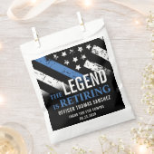 警察退職パーティー法執行官 フェイバーバッグ (クリップ留めされた状態)