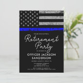 警察退職パーティー法執行官 招待状 (スタンド正面)