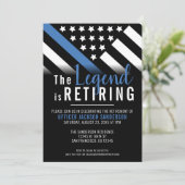 警察退職パーティー法執行官 招待状 (スタンド正面)