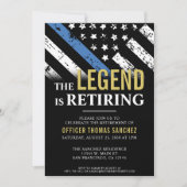 警察退職パーティー法執行官 招待状 (正面)