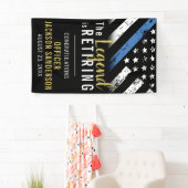 警察退職パーティー法執行官 横断幕 (インサイチュ)