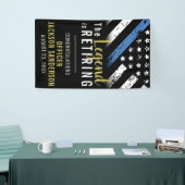 警察退職パーティー法執行官 横断幕 (トレードショー)