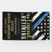 警察退職パーティー法執行官 横断幕 (横)