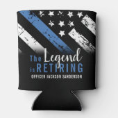 警察退職パーティー法執行官 缶クーラー (裏面)