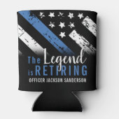 警察退職パーティー法執行官 缶クーラー (裏面)