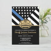 警察退職パーティー法執行機関 招待状 (スタンド正面)