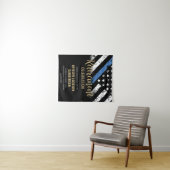 警察退職パーティー法執行歓迎 タペストリー (インサイチュ(横))