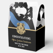 警察退職パーティー法執行青色線 フェイバーボックス (オープン)