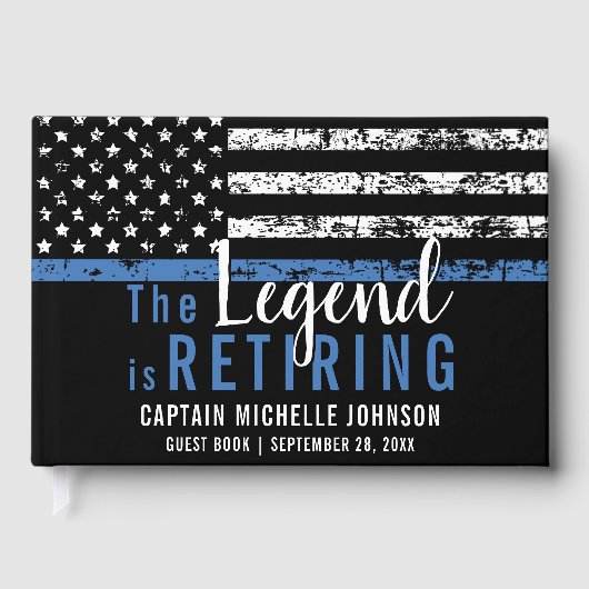 警察退職パーティー退職法の執行 ゲストブック (正面)