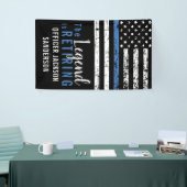 警察退職パーティー 引退する法執行官 横断幕 (トレードショー)