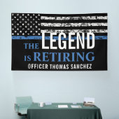 警察退職パーティー 引退する法執行機関 横断幕 (トレードショー)