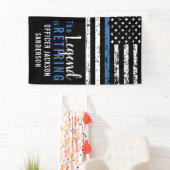 警察退職パーティー 引退する法執行機関 横断幕 (インサイチュ)