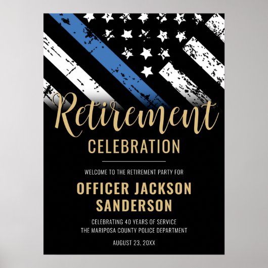 警察退職パーティー 捜査機関歓迎 ポスター (正面)