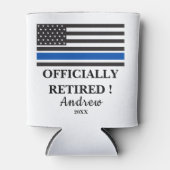 警察退職パーティー 缶クーラー (正面)