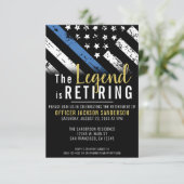 警察退職ブルーライン法執行パーティー 招待状 (スタンド正面)