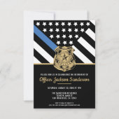 警察退職ブルーライン法執行部 招待状 (正面)