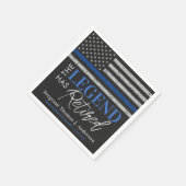 警察退職伝説シンブルーラインパーティー スタンダードカクテルナプキン (角)