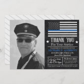 警察退職招待状 招待状 (正面/裏面)