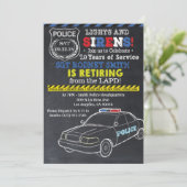 警察退職招待状 招待状 (スタンド正面)