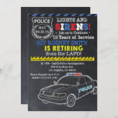 警察退職招待状 招待状 (正面/裏面)