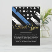 警察退職法執行サンキューカード 招待状 (スタンド正面)