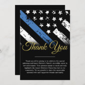 警察退職法執行サンキューカード 招待状 (正面/裏面)