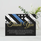 警察退職法執行サンキューカード 招待状 (スタンド正面)