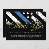 警察退職法執行サンキューカード 招待状 (正面/裏面)