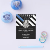 警察退職法執行パーティの招待状 チラシ (シングル)