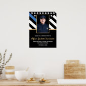 警察退職法執行写真歓迎 ポスター (キッチン)