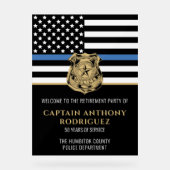 警察退職法執行官歓迎 アクリルサイン (正面)