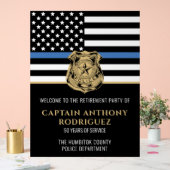 警察退職法執行官歓迎 アクリルサイン (ウェディング)