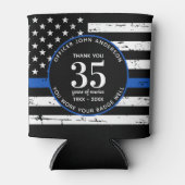 警察退職法執行細い青い線 缶クーラー (正面)