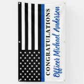 警察退職祝賀会 横断幕 (縦)