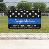 警察退職者卒業党シンブルーライン 横断幕 (インサイチュ)