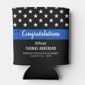 警察退職者卒業党シンブルーライン 缶クーラー (裏面)