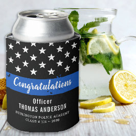 警察退職者卒業党シンブルーライン 缶クーラー