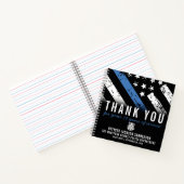 警察退職記念日ブルーラインゲストブック ノートブック (内部)