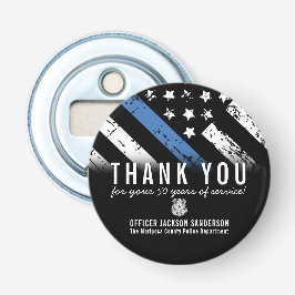 警察退職記念日ブルーライン従業員 栓抜き