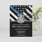 警察退職記念法執行機関の旗 招待状 (スタンド正面)