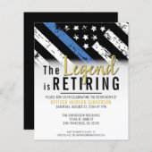 警察退職金シンブルーライン予算招待状 (正面/裏面)