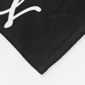 警察退職金パーソナライズされた薄ブルーライン国旗 フリースブランケット (角)