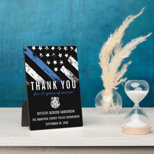 警察退職鑑賞法執行部 フォトプラーク (側面)